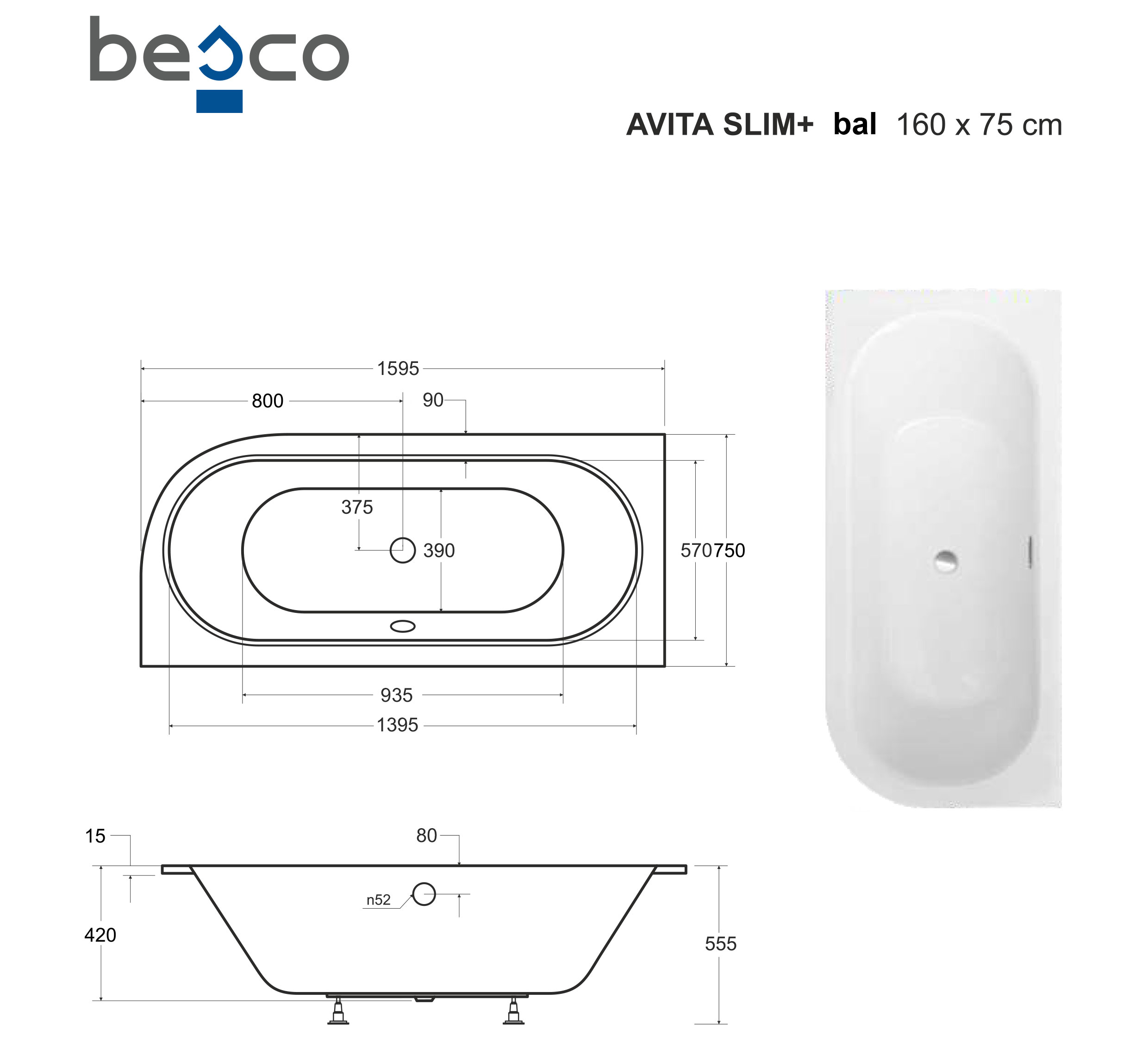 Avita-Slim-160-bal-meret