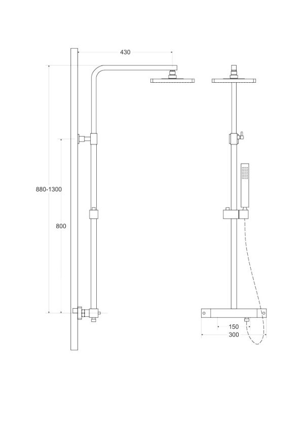 MODERN/VARIUM termosztátos zuhanyrendszer - Image 4